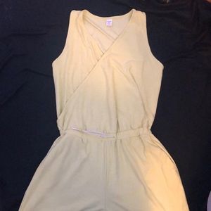 Lightly used romper that is light green